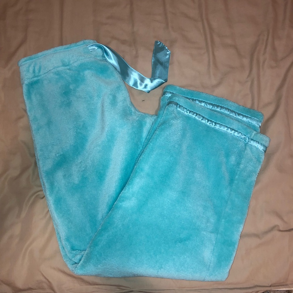 Fuzzy blue pajamas